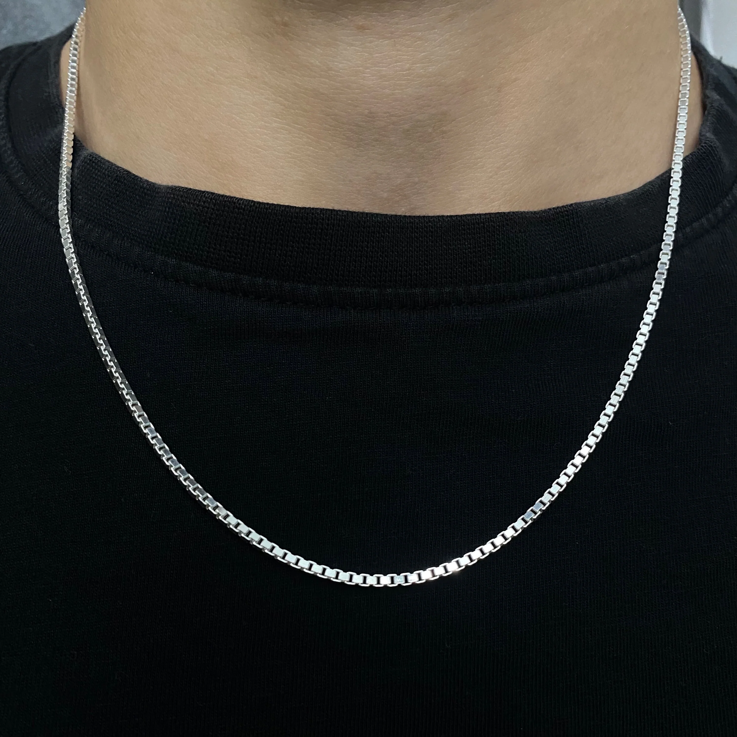 2MM Sterling Silver Box Chain - Image 3