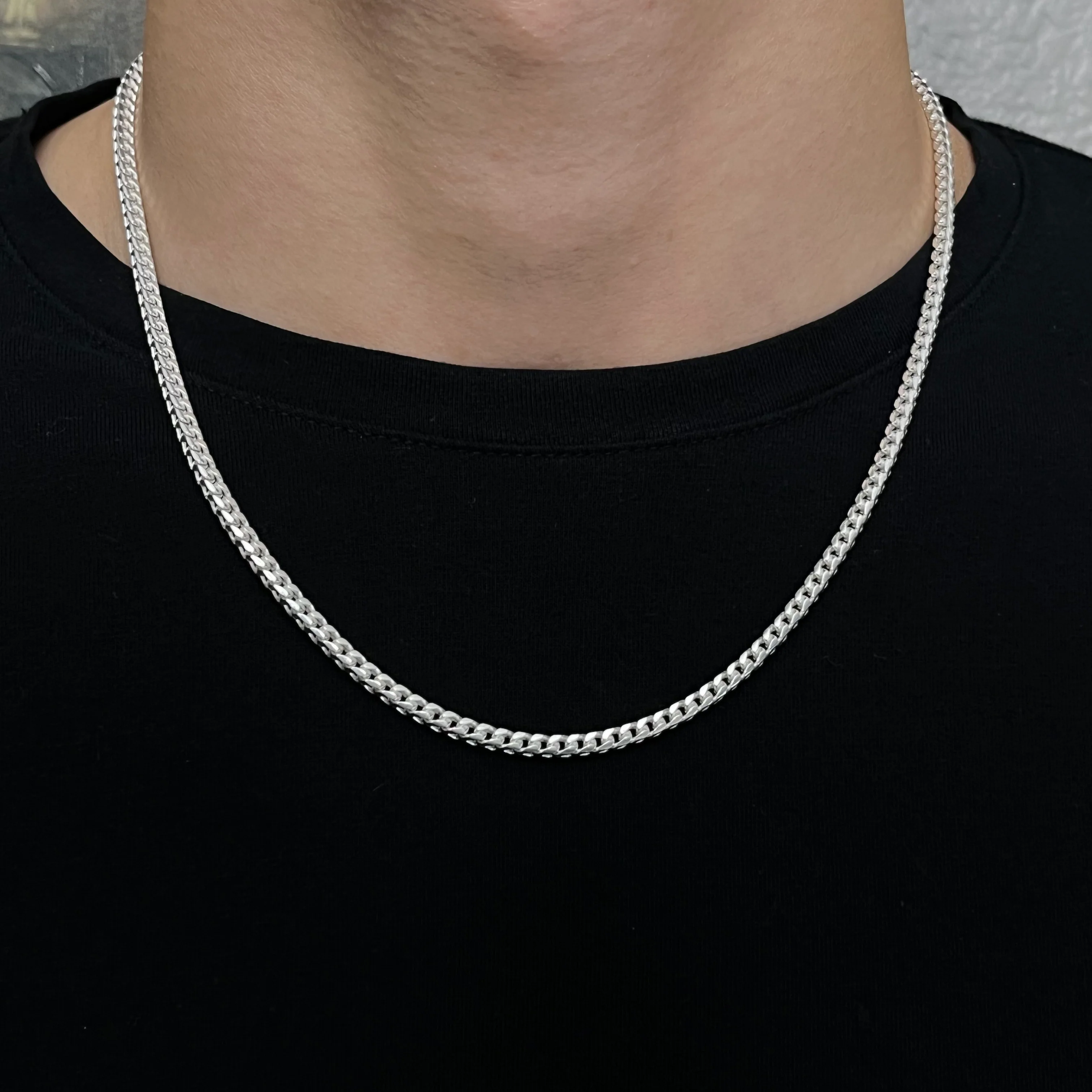 3MM Sterling Silver Franco Chain - Image 3