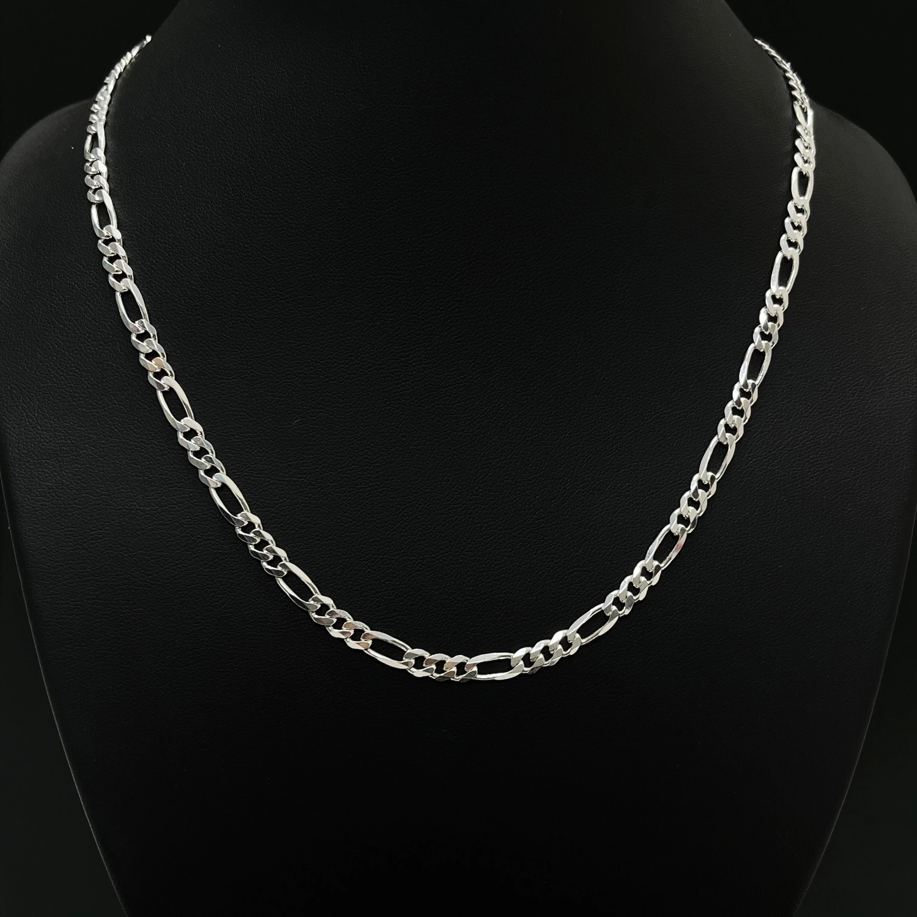 5MM Sterling Silver Classic Figaro Chain