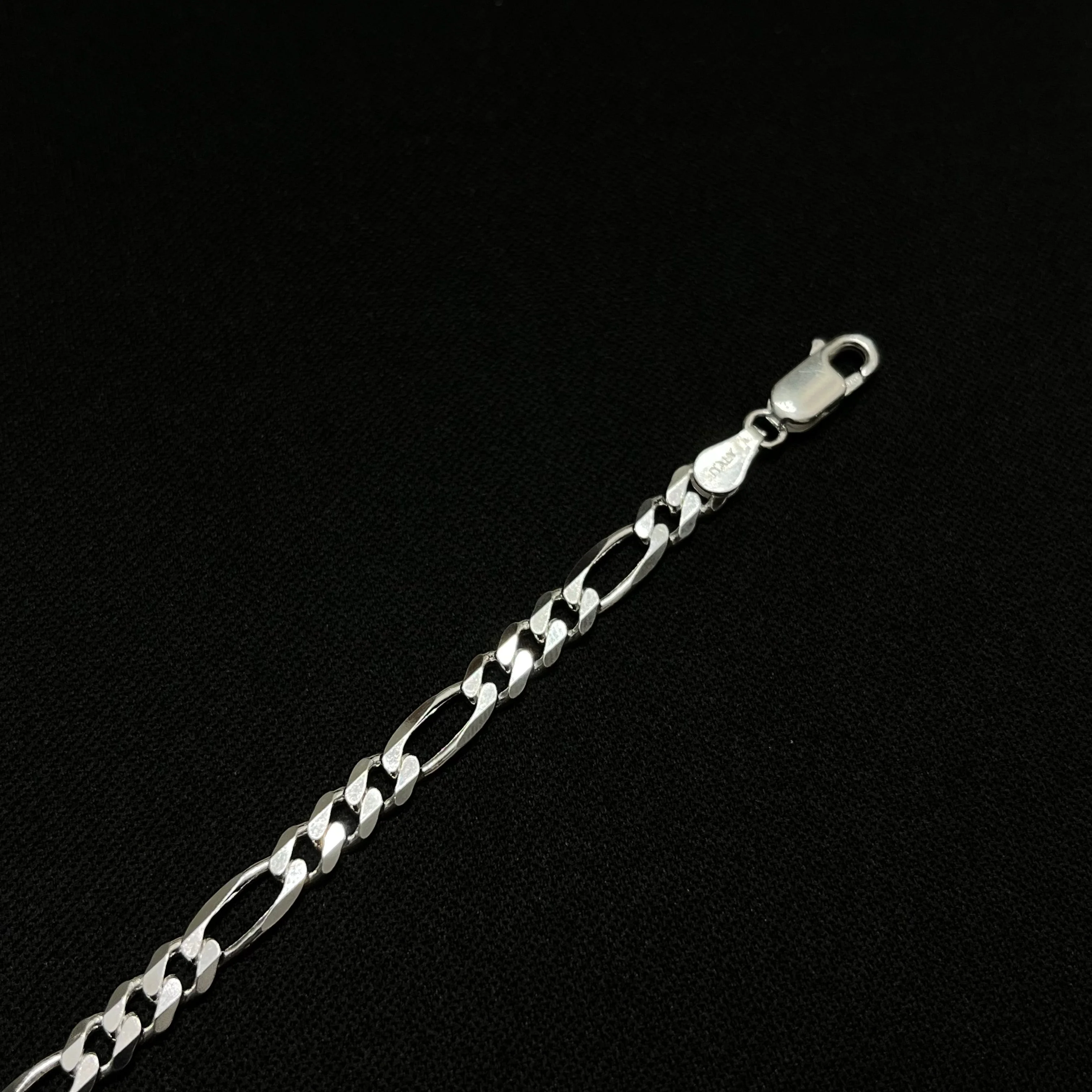 5MM Sterling Silver Classic Figaro Chain - Image 4